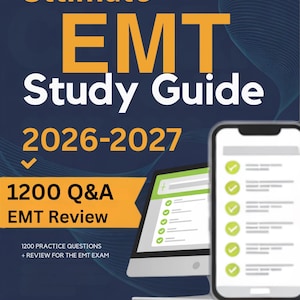 EMT Study Guide: 1200 Q&A + Online Exam Simulator + Review + Bonus | NREMT Emergency Medical Technician Exam