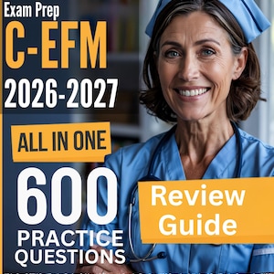 C-EFM Exam Review Guide: 600 Practice Questions, 4 Practice Tests