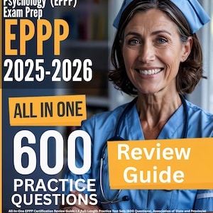 Guida allo studio EPPP: Guida completa alla revisione della certificazione EPPP + 4 test pratici, 600 domande, esame ASPPB Professional Practice in Psychology
