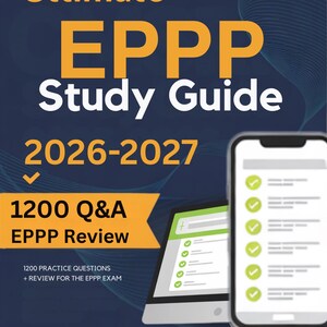 EPPP Study Guide: 1200 Q&A + Online Exam Simulator + Review + Bonus | ASPPB Professional Practice in Psychology Exam