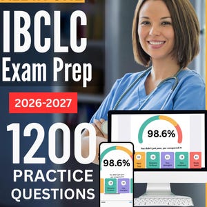 IBCLC Exam Prep:Online Exam Simulator, 6 Practice Tests, 1200Qs | IBLCE International Board Certified Lactation Consultant Exam