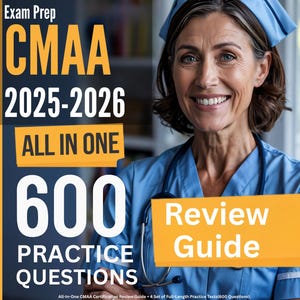 Guida allo studio CMAA: Guida completa per la revisione della certificazione CMAA + 4 set di test pratici (600 domande), esame per assistente amministrativo medico NHA