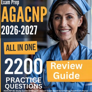 AGACNP Ultimate-examenvoorbereiding: 2200 vragen en antwoorden + recensie met bonus | AGACNP Verpleegkundige voor acute zorg bij volwassenen: gerontologie