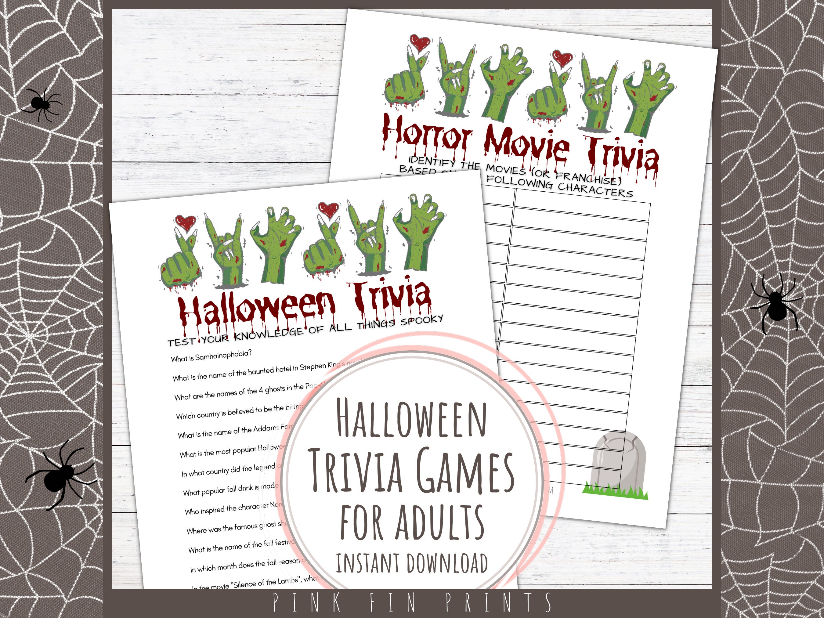 Printable Horror Movie Scavenger Hunt - Murder & Mayhem