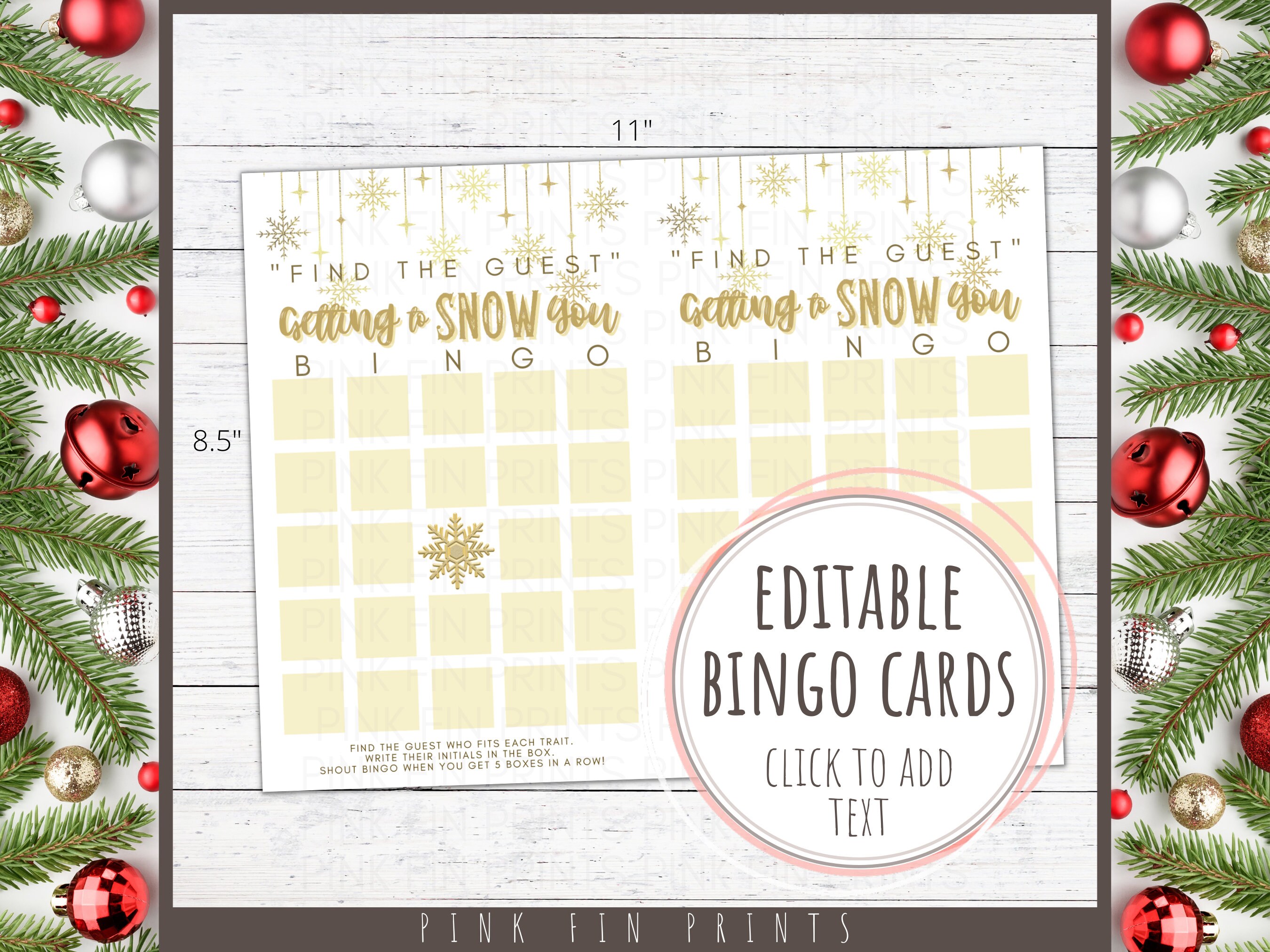 Get to Know You Bingo Printable Christmas Games, Find the Guest Bingo ...