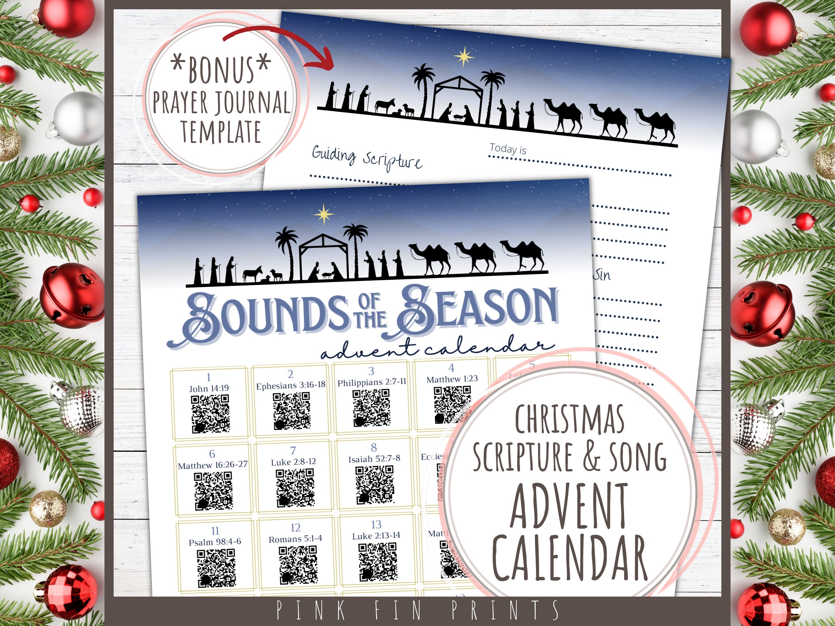 Musical Advent Calendar for Adults, Nativity Advent Reading Plan