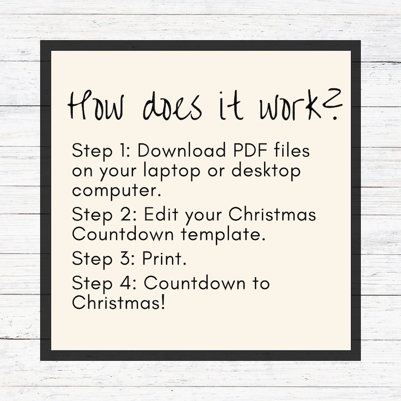 Printable Christmas Countdown for Adults Christmas Movie Etsy