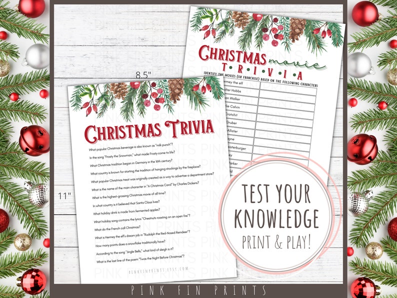 Christmas Games for Adults Work Holiday Party Games Gift Etsy UK