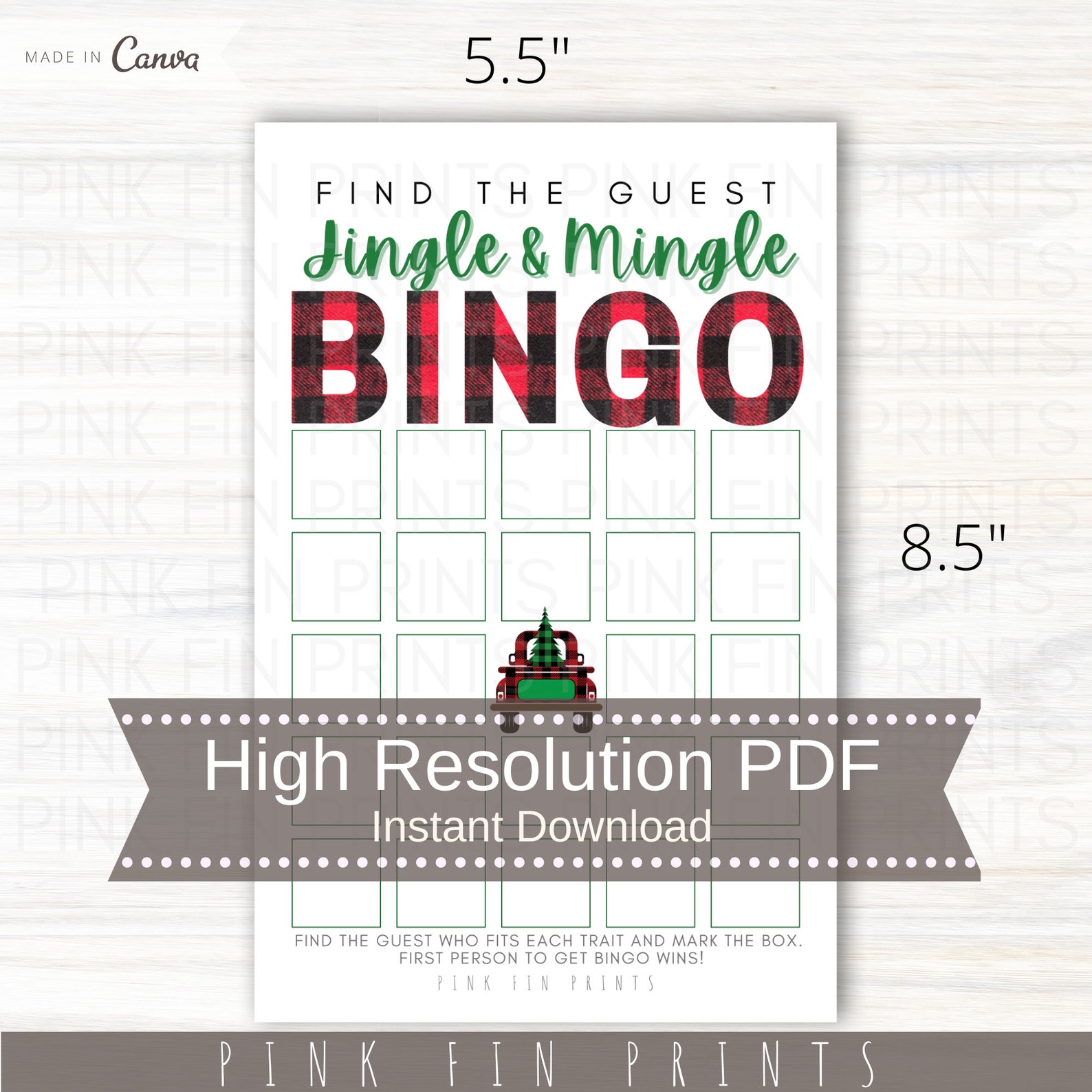 Jingle and Mingle Bingo for Adults Printable Christmas Games Etsy