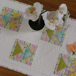 Easter Quilted Table Runner, Hand Made, Patchwork Decor, Unique Gift, Novelty Easter Table Runner, Applique Table Runner,