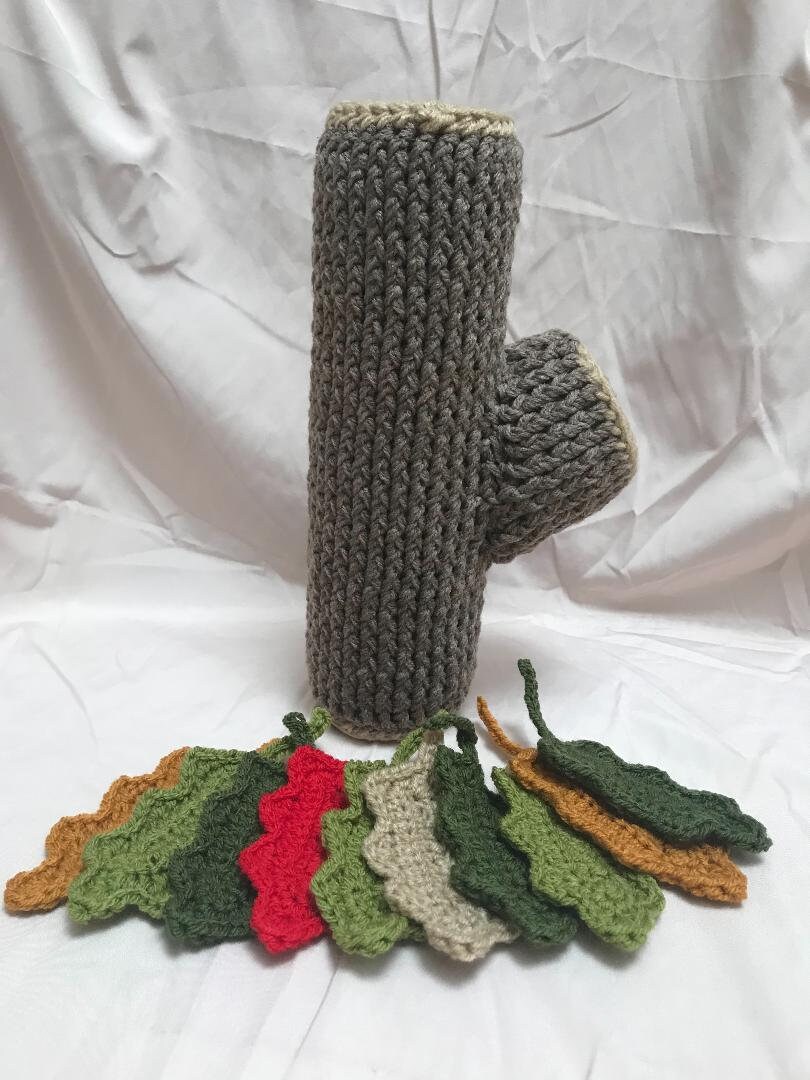 Crochet Story Telling Fake Wooden Log 30cm Etsy