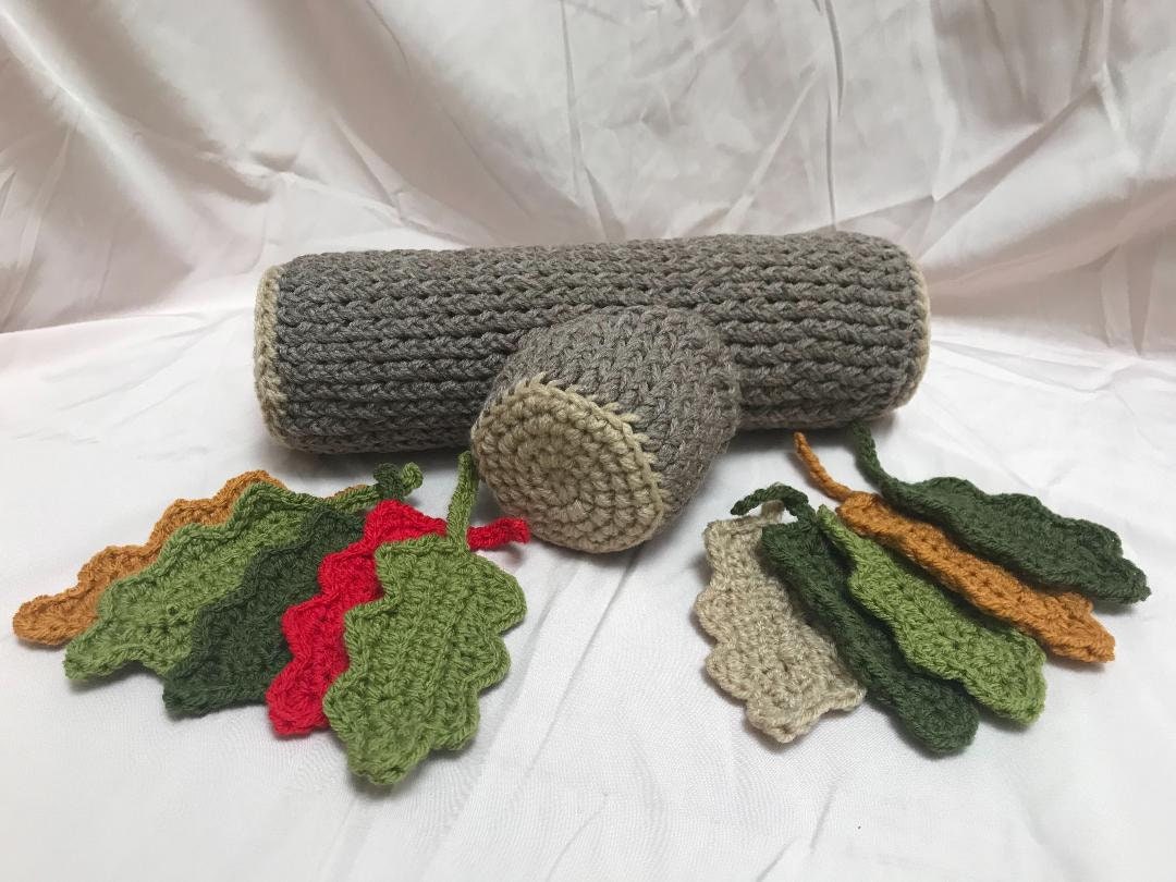 Crochet Story Telling Fake Wooden Log 30cm Etsy
