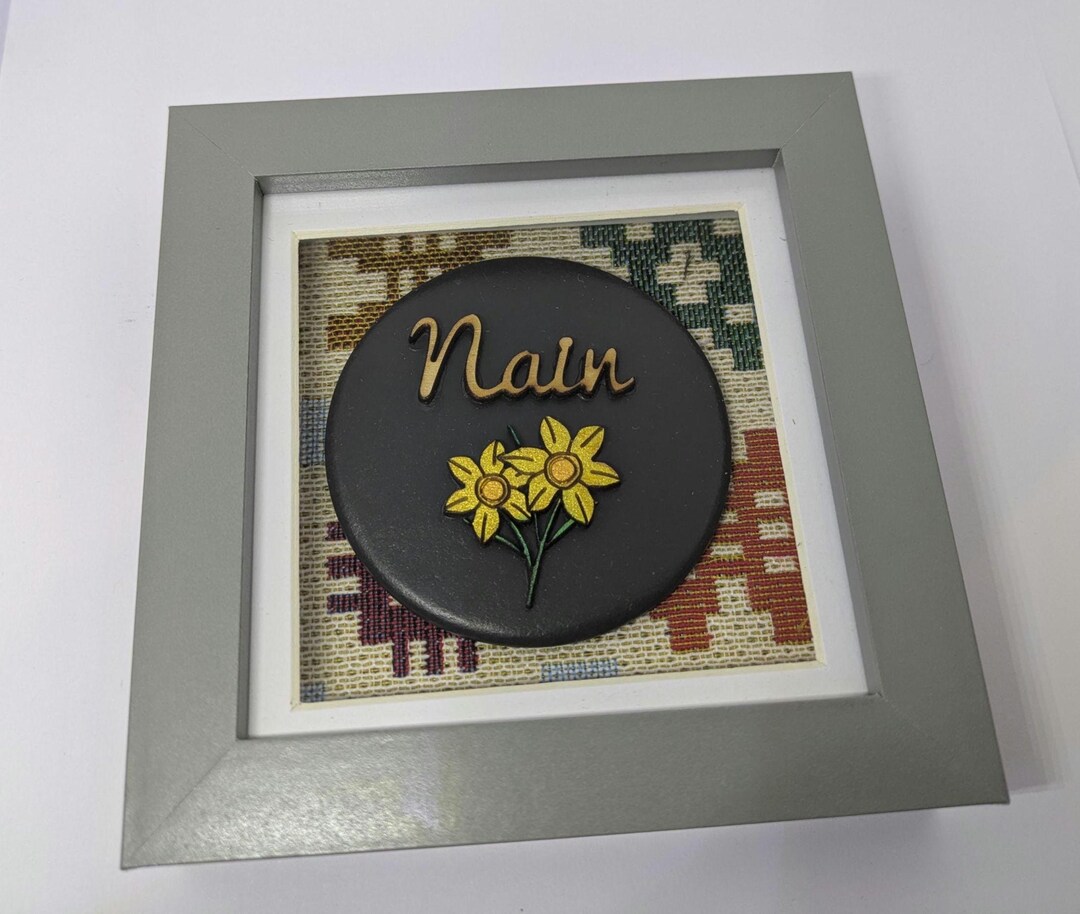 Welsh Frame Ffram Nain Ar Lechen Gymraeg Welsh Grandmother Frame - Etsy