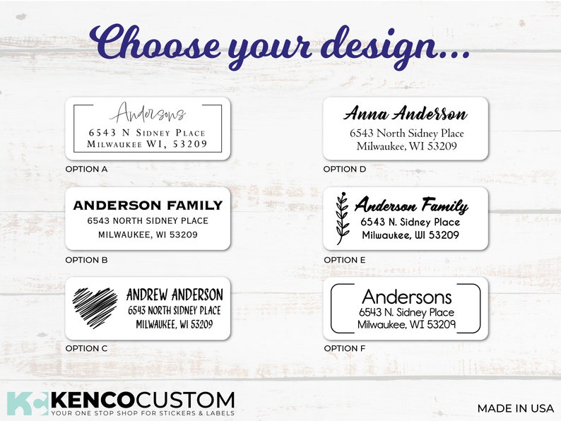 Clear Address Labels 2.625 X 1 Clear Gloss Etsy