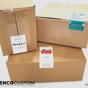 Printed Box Labels for Your Packaging | 100 Total Labels | Customized ...