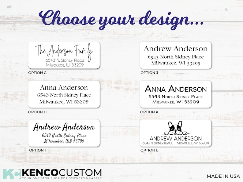 Clear Address Labels 2.625 X 1 Clear Gloss Labels Etsy