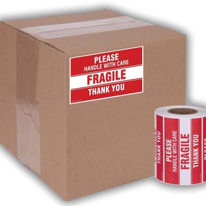 Fragile - Handle with Care labels - Protect your shipments and packages!