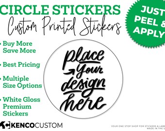 Customized Circle Stickers | Multiple Sizes | Create your own stickers!!!