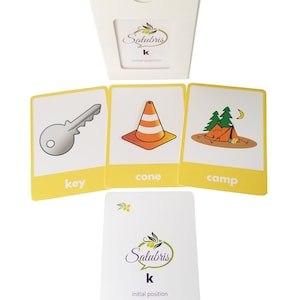 K Sound Phoneme - Speech Therapy Articulation Cards - Large Deck Unique Words and Pictures! Professionally Printed