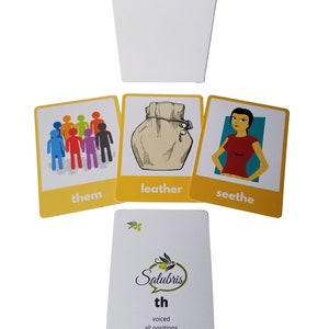 TH (Voiced) Sound Phoneme - Speech Therapy Articulation Cards - Large Deck Unique Words and Pictures! Professionally Printed
