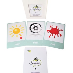 R Sound Phoneme - Speech Therapy Articulation Cards - Large Deck Unique Words and Pictures! Professionally Printed