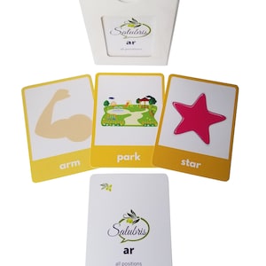 Vocalic R Sound Phoneme - Speech Therapy Articulation Cards - Large Deck Unique Words and Pictures! Professionally Printed