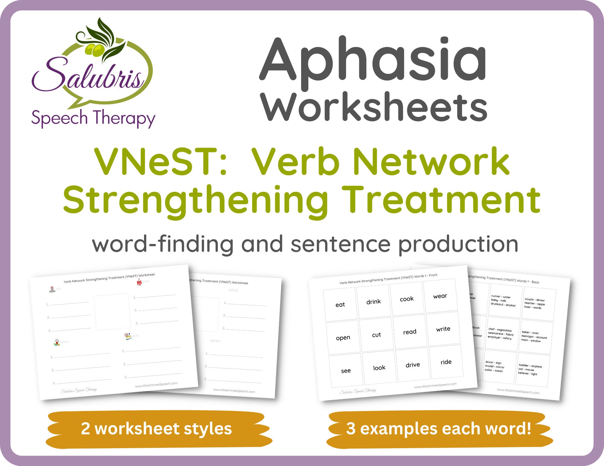 speech therapy printable aphasia worksheets