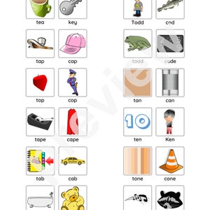 Minimal Pairs for &quot;T&quot; & &quot;K&quot; Phonemes for Speech Therapy Practice - 5 pages!