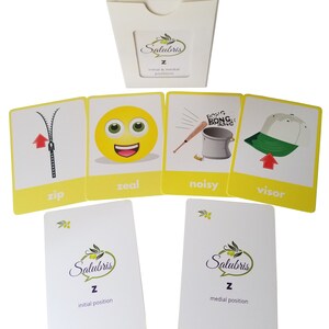 Z Sound Phoneme - Speech Therapy Articulation Cards - Large Deck Unique Words and Pictures! Professionally Printed