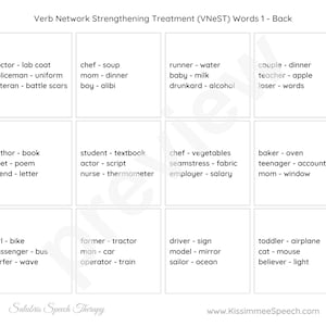 Aphasia - Vnest Worksheets - Word-finding, Sentences - Speech Therapy ...