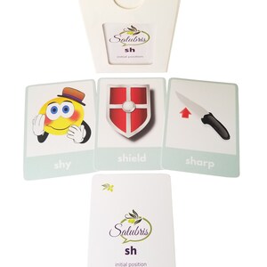 SH Sound Phoneme - Speech Therapy Articulation Cards - Large Deck Unique Words and Pictures! Professionally Printed