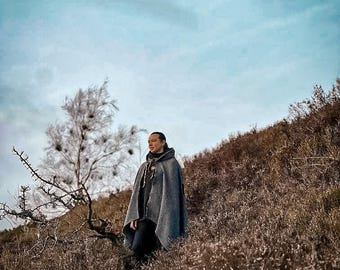 100% Wool Cloak - Handmade in England