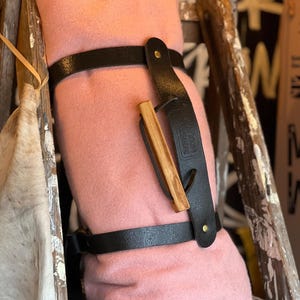 Blanket Bedroll Straps - Full Grain Leather and Brass