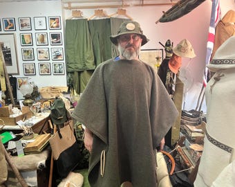 Wool Bushcraft Bedroll & Poncho Liner 425gsm Heavyweight Wool Blanket