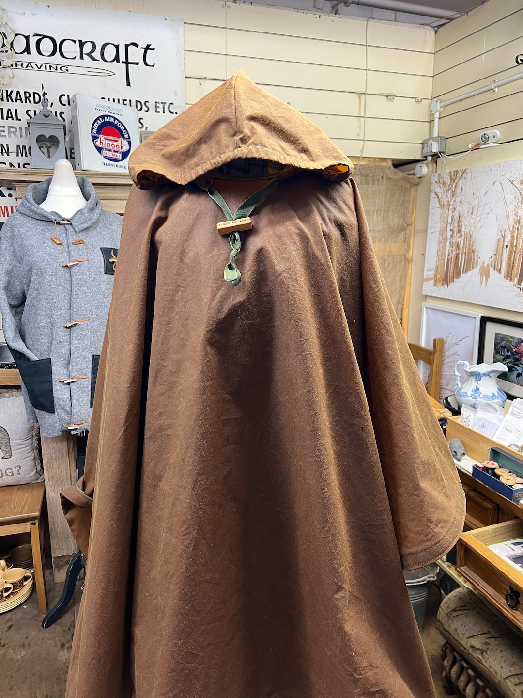 Waxed Cotton Poncho Handmade in the UK Etsy