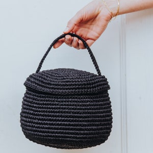 Rosa Mini Bag | Basket Bag | Handled Bag | Handbag | Woven Bag | Girlfriend Gift | Unique Bags | Artisan Handbag | Natural Fiber Bag