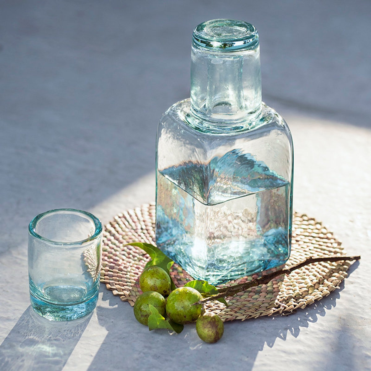 Recycled Carafe and Glass Set