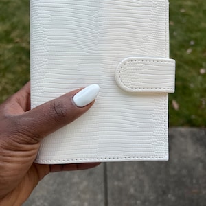 Carpeta de piel de lagarto A7