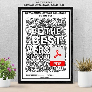 BE THE BEST Savings Challenge (A4+A5+A6)