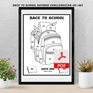 Back to School Savings challenges (A4+A5+A6)