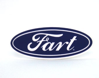 2-pack FART car logo sticker brand consumerism water bottle sticker laptop sticker ford cars