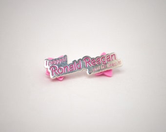 Funny Ronald Reagan Pin - Political Satire Brooch