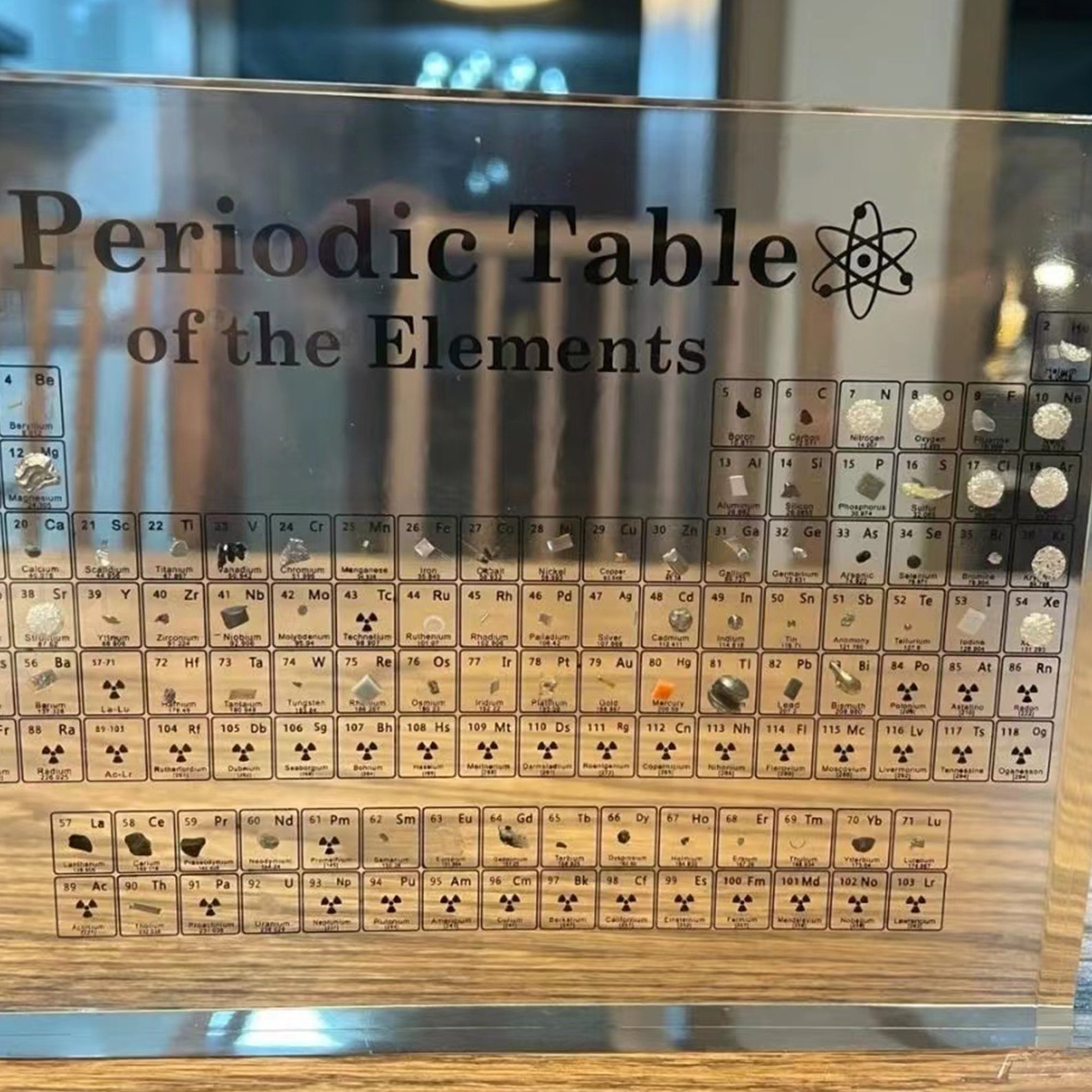 Periodic Table of Elements Display Chemistry Lovers Gift Etsy UK