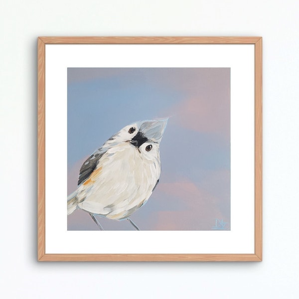 Tufted Titmouse Bird Art Print