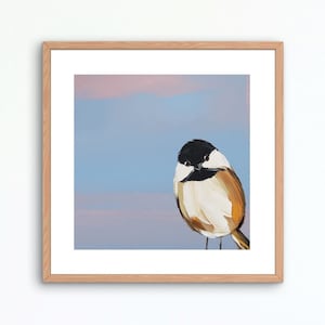 Chickadee Bird Art Print