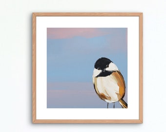 Chickadee Bird Art Print