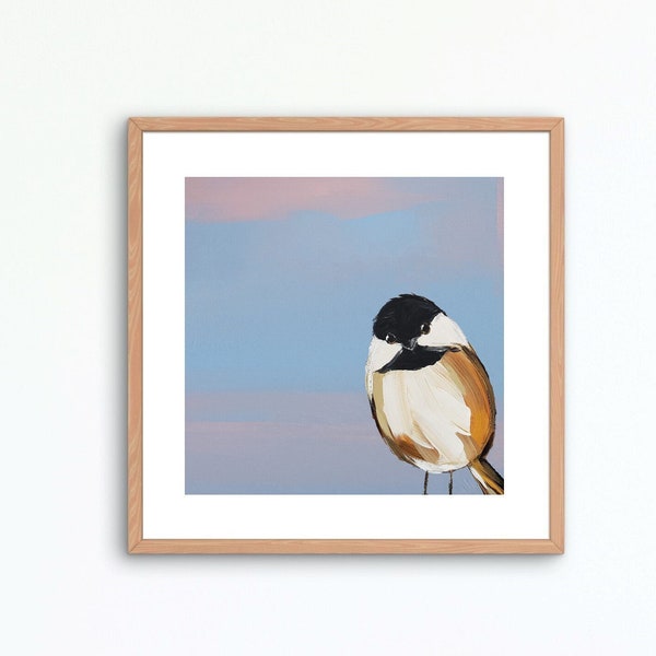 Chickadee Bird Art Print