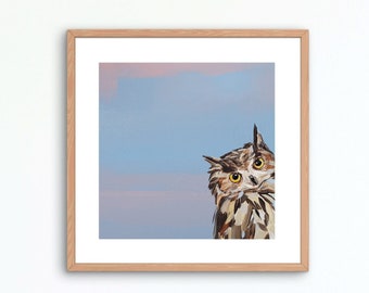 Owl Bird Art Print