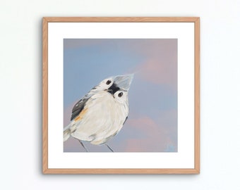 Tufted Titmouse Bird Art Print