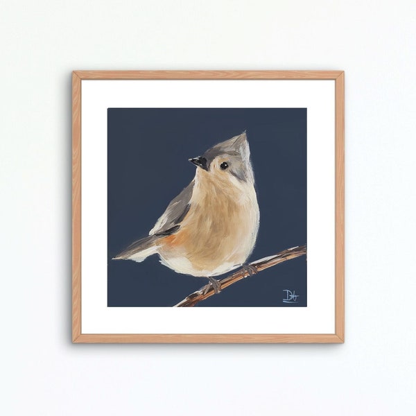 Tufted Titmouse Bird Art Print